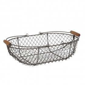 6y3772-storage-basket-set-of-3-38x22x10-cm-brown-iron-wood-round-basket 1